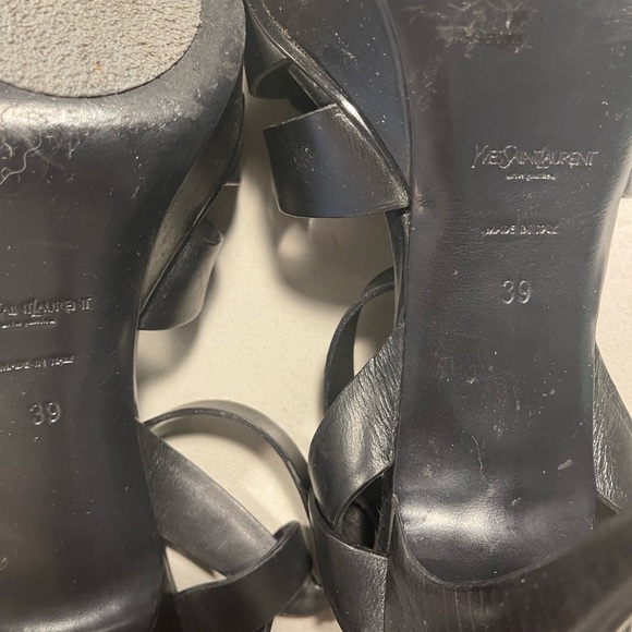 Authentic YSL Tribute Platform Sandals - one strap is ripped (priced to sell) - Picture 5 of 10